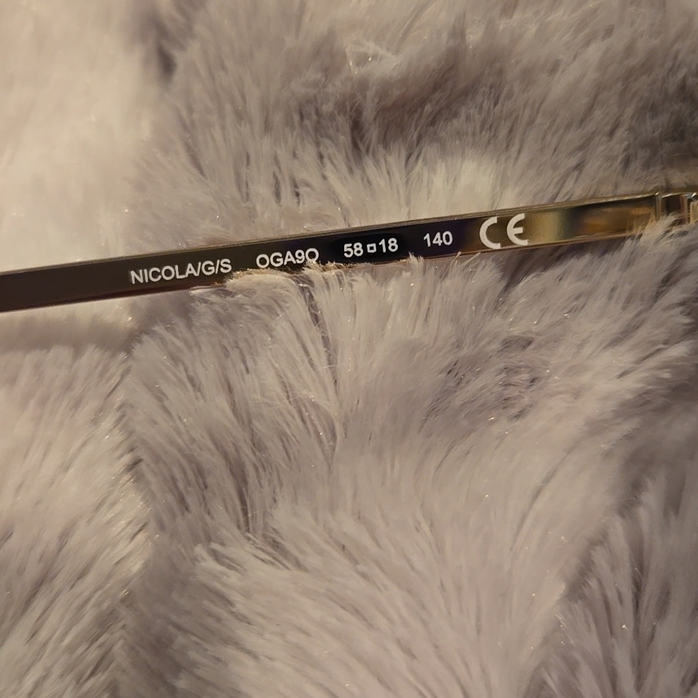 Kate Spade Nicola Gold Teal Hexagonal Sunglasses Brand New In Case - Picture 9 of 13